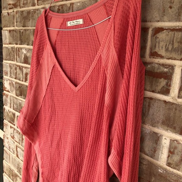 NEW Free People Santa Clara Slouchy Thermal Top S - Picture 10 of 15